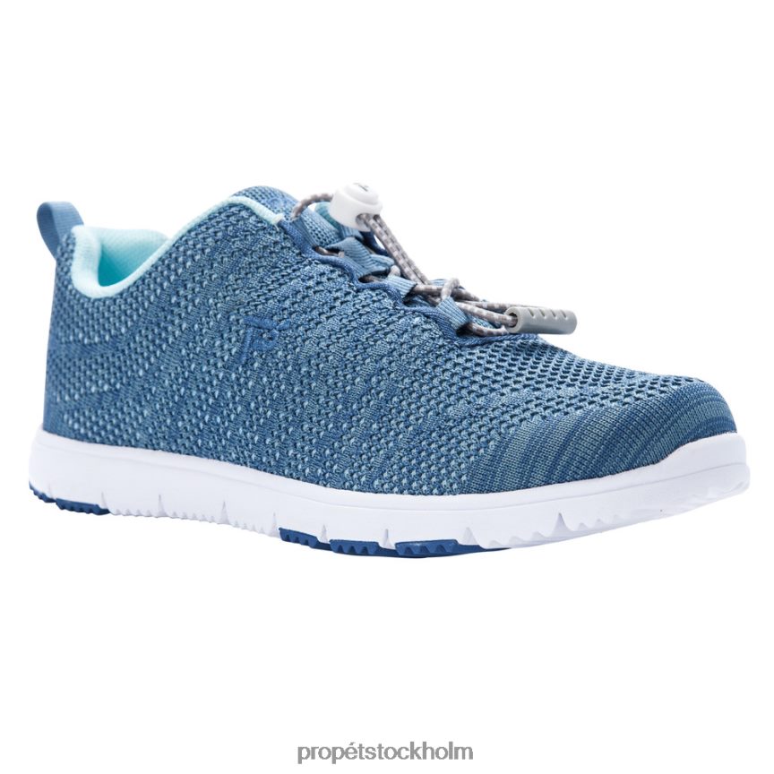 energisk kvinnor Propet 86NJ0H100 travelwalker evo svart/korallgrå/denim lt blå