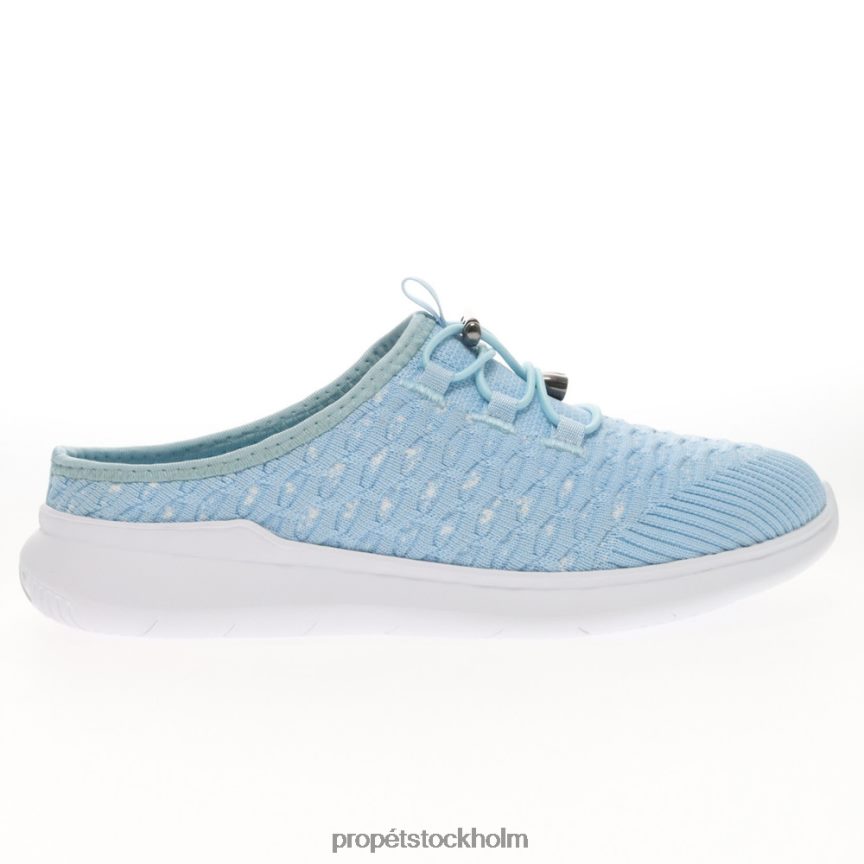 energisk kvinnor Propet 86NJ0H101 resebunden rutschkana babyblå/svart/grå/vit tusensköna