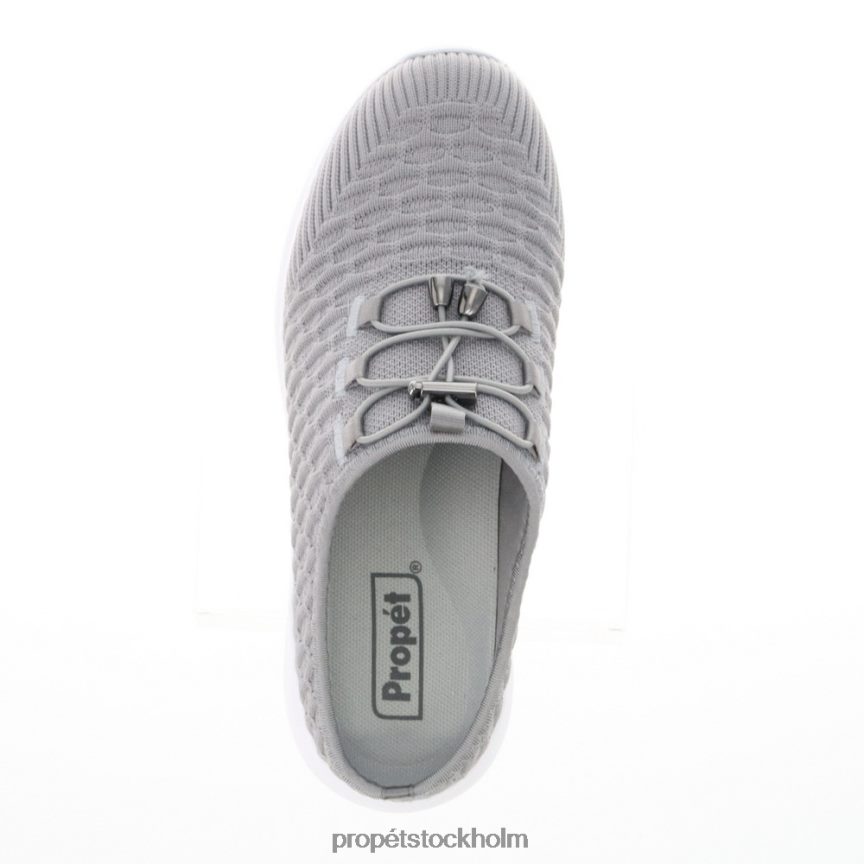 energisk kvinnor Propet 86NJ0H101 resebunden rutschkana babyblå/svart/grå/vit tusensköna