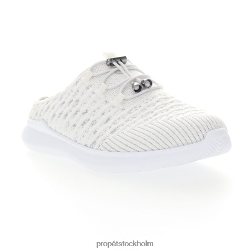 energisk kvinnor Propet 86NJ0H101 resebunden rutschkana babyblå/svart/grå/vit tusensköna