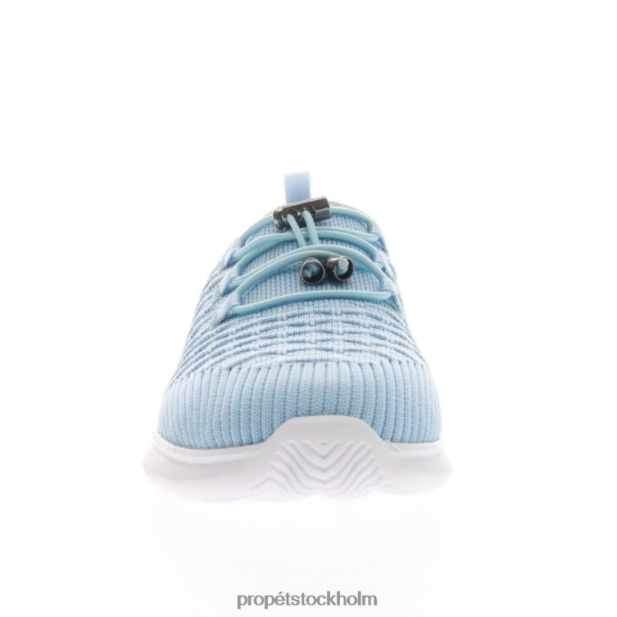 energisk kvinnor Propet 86NJ0H101 resebunden rutschkana babyblå/svart/grå/vit tusensköna