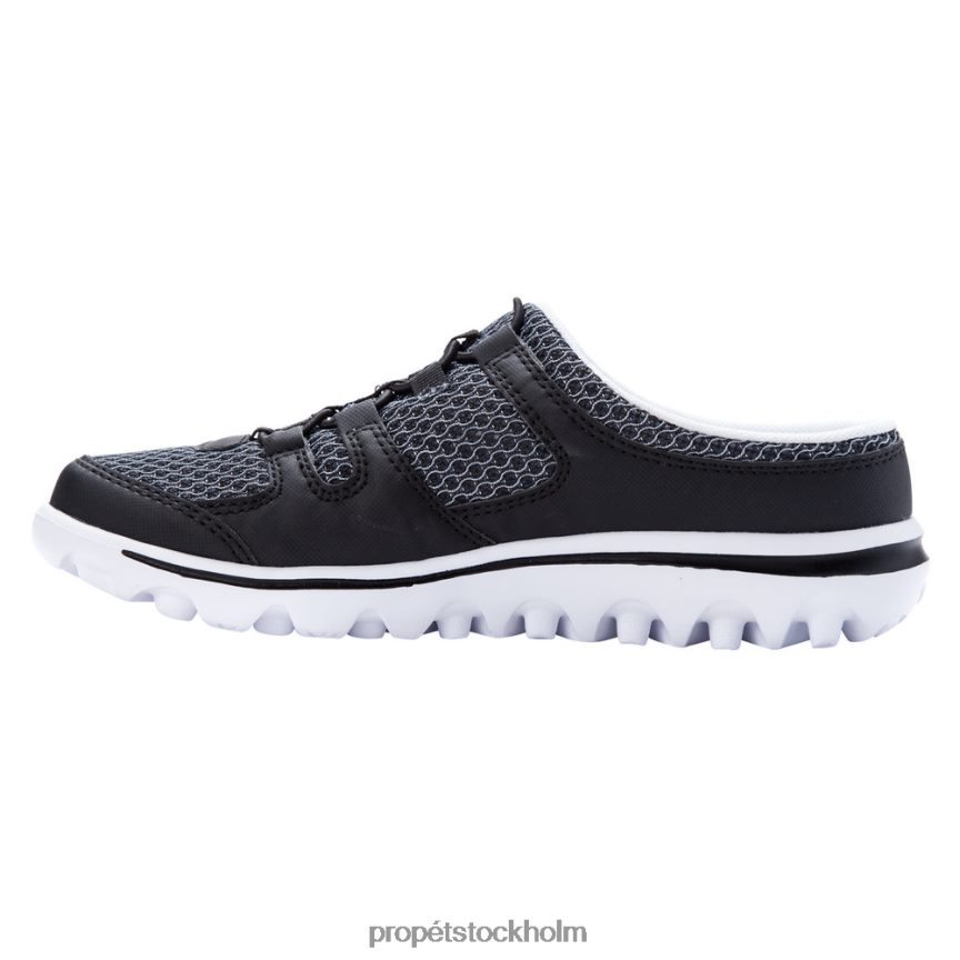 energisk kvinnor Propet 86NJ0H104 reseaktiv rutschbana svart/blå/grå/sand