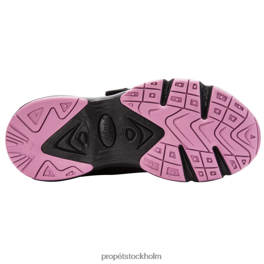 energisk kvinnor Propet 86NJ0H92 stabilitet x rem svart/svart bär/lit grå