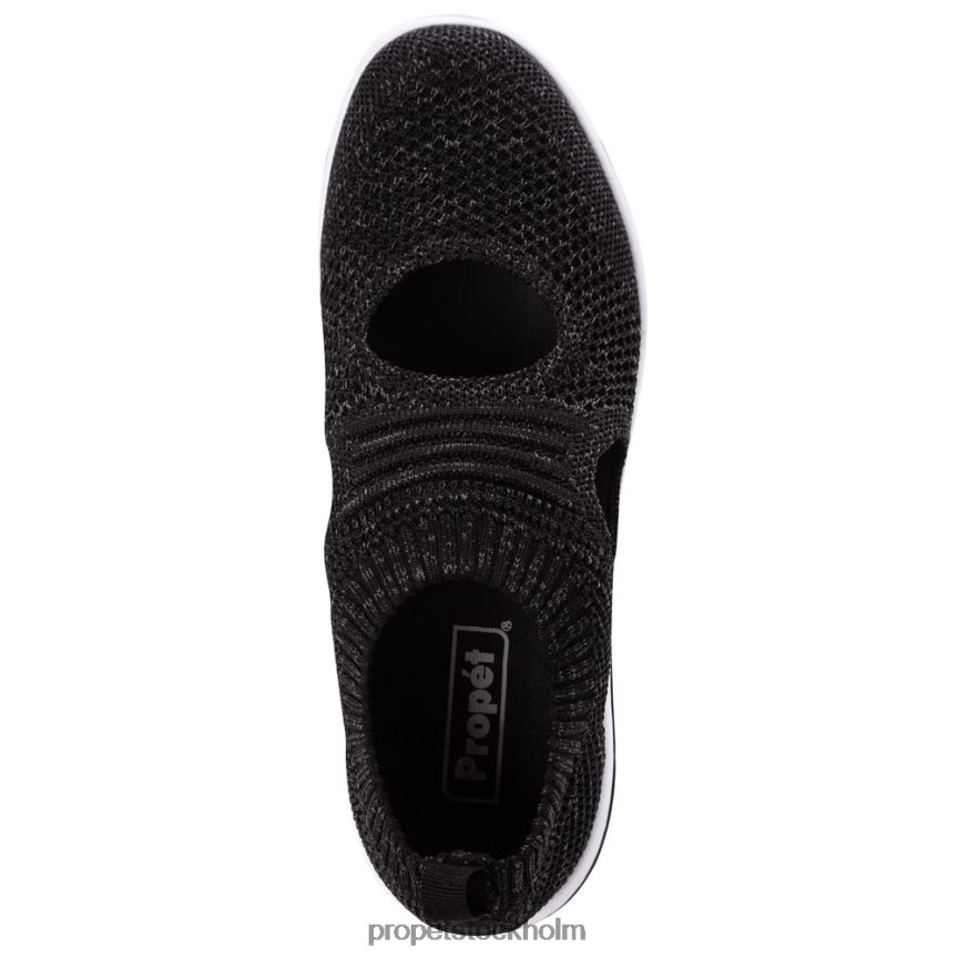 energisk kvinnor Propet 86NJ0H99 travelactive avid svart/denim/ljusgrå/rosa röd