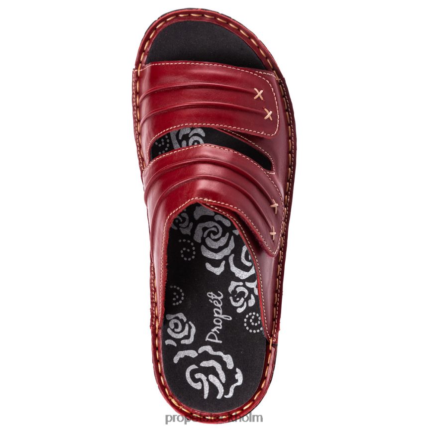 uppfriskande kvinnor Propet 86NJ0H135 juni svart/denim/röd/brun