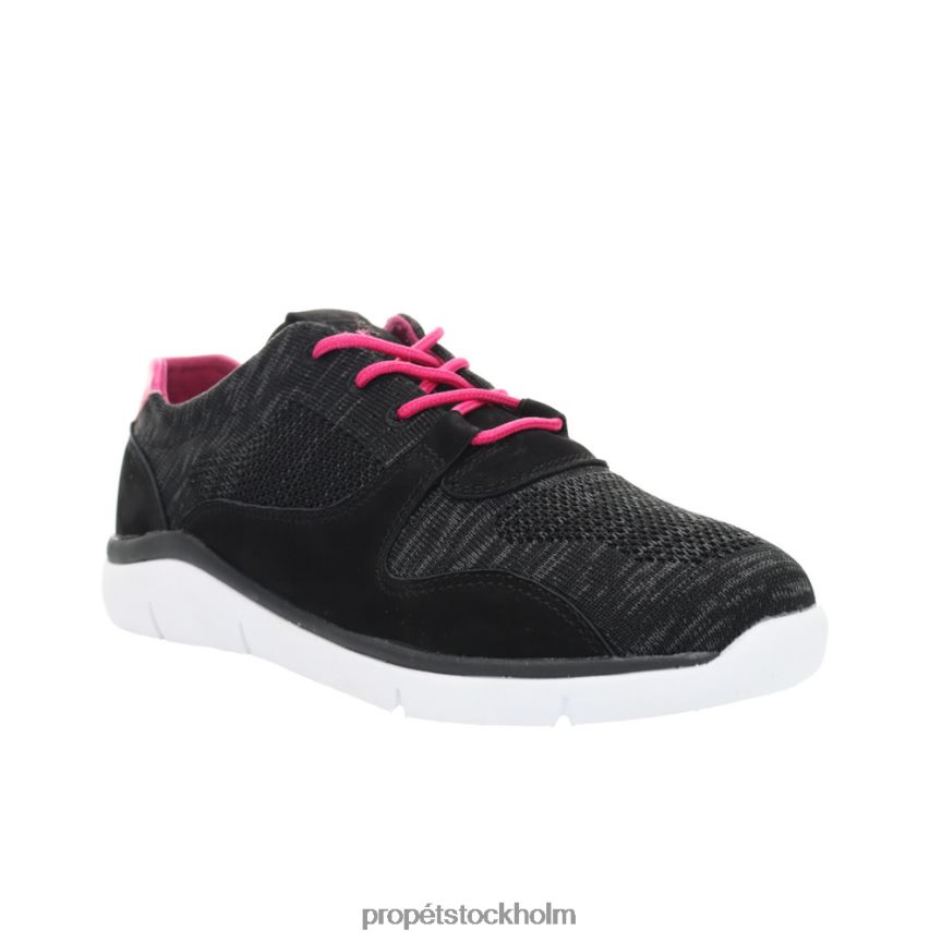 mysigt kvinnor Propet 86NJ0H153 sarah svart rosa/mörkgrå/lin