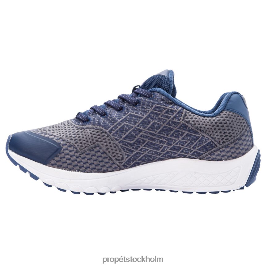 energisk män Propet 86NJ0H8 ett rödgrå/svart silver/maringrå