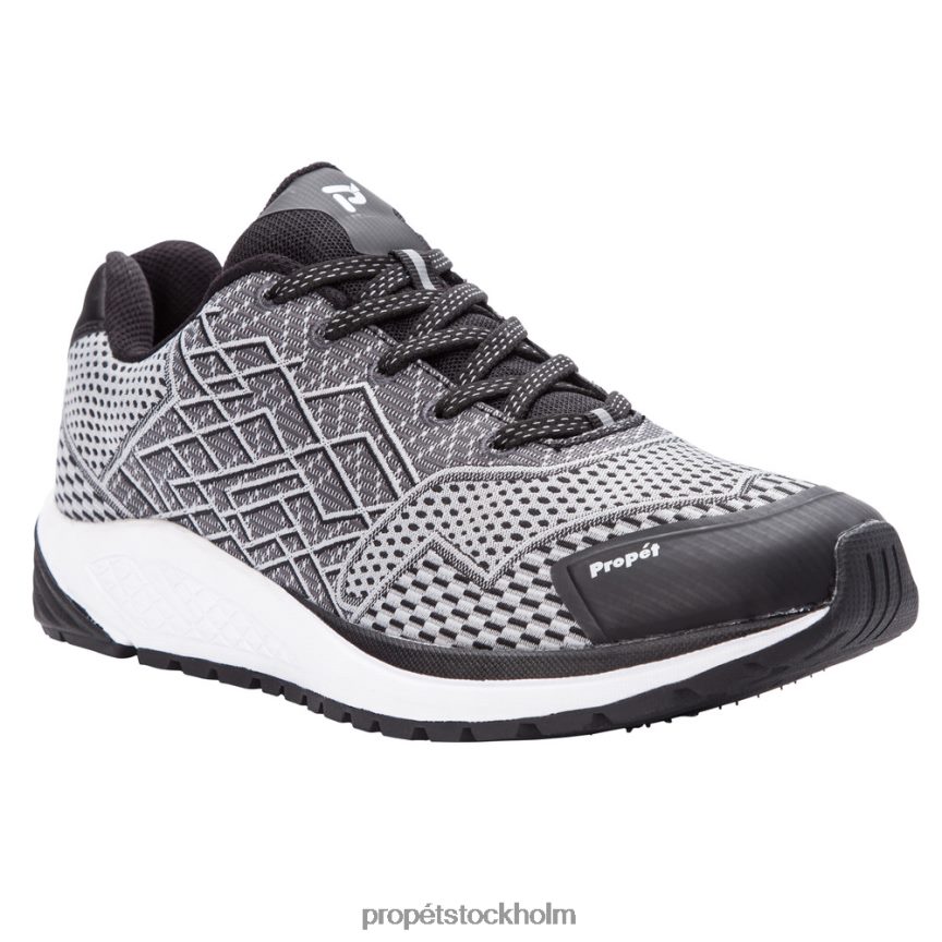 energisk män Propet 86NJ0H8 ett rödgrå/svart silver/maringrå