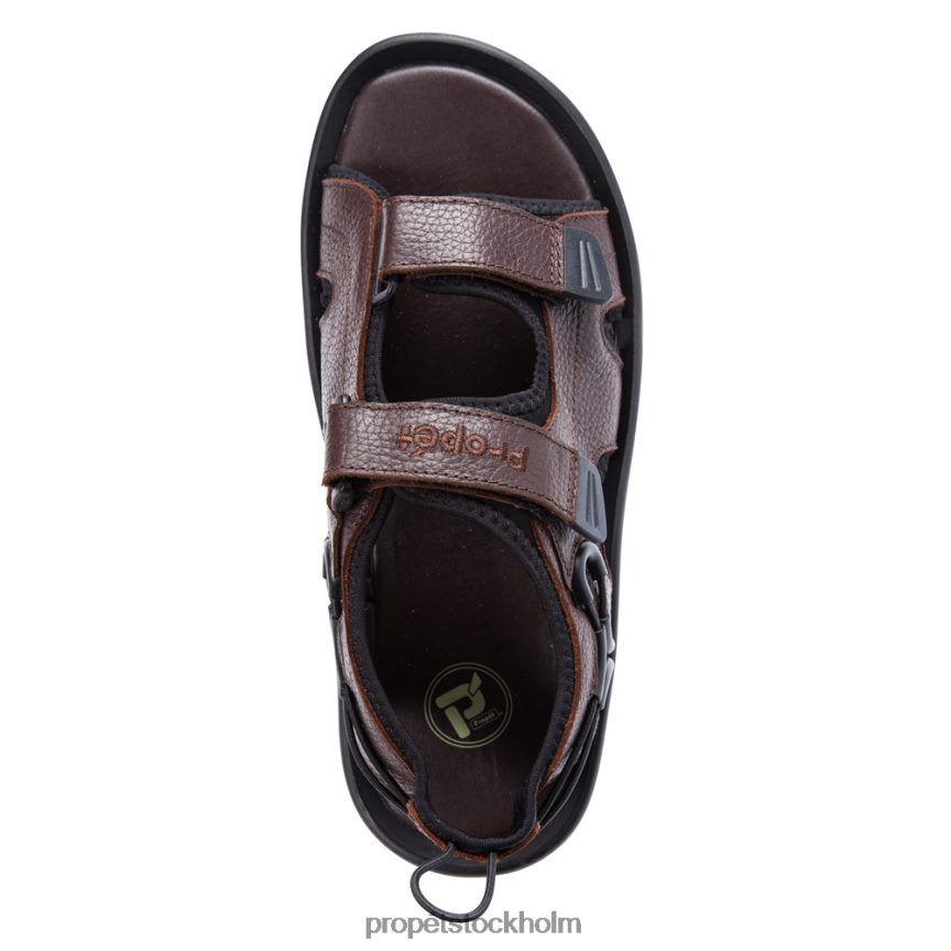 uppfriskande män Propet 86NJ0H73 surfwalker ii svart brun