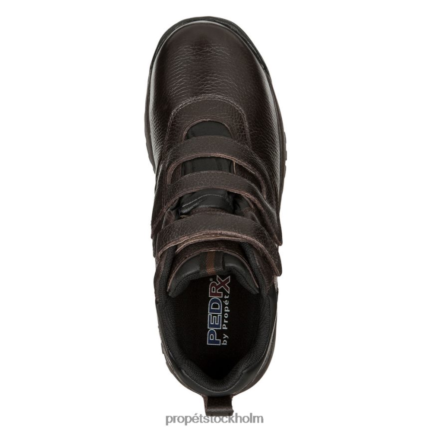 snygg män Propet 86NJ0H21 cliff walker rem svart/bronkobrun