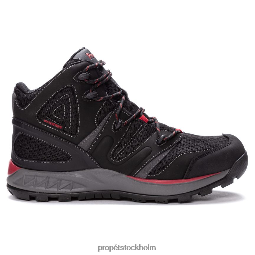 snygg män Propet 86NJ0H23 veymont svart röd/gråblå/gunsmoke orange/svart guld