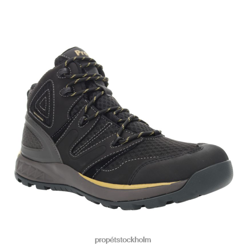 snygg män Propet 86NJ0H23 veymont svart röd/gråblå/gunsmoke orange/svart guld