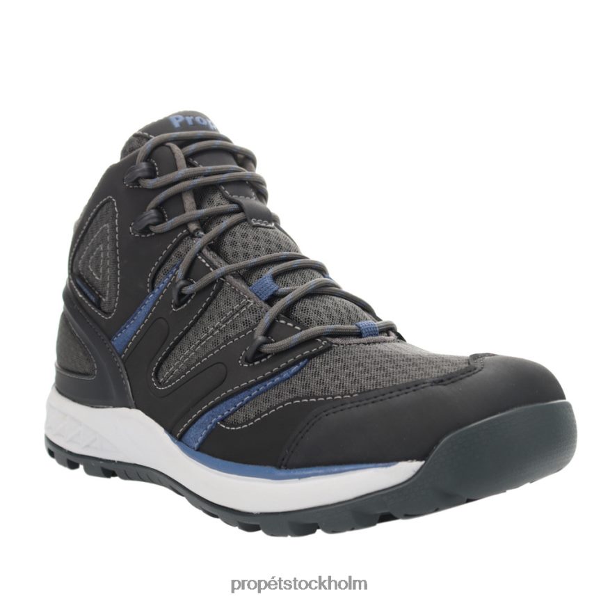 snygg män Propet 86NJ0H23 veymont svart röd/gråblå/gunsmoke orange/svart guld