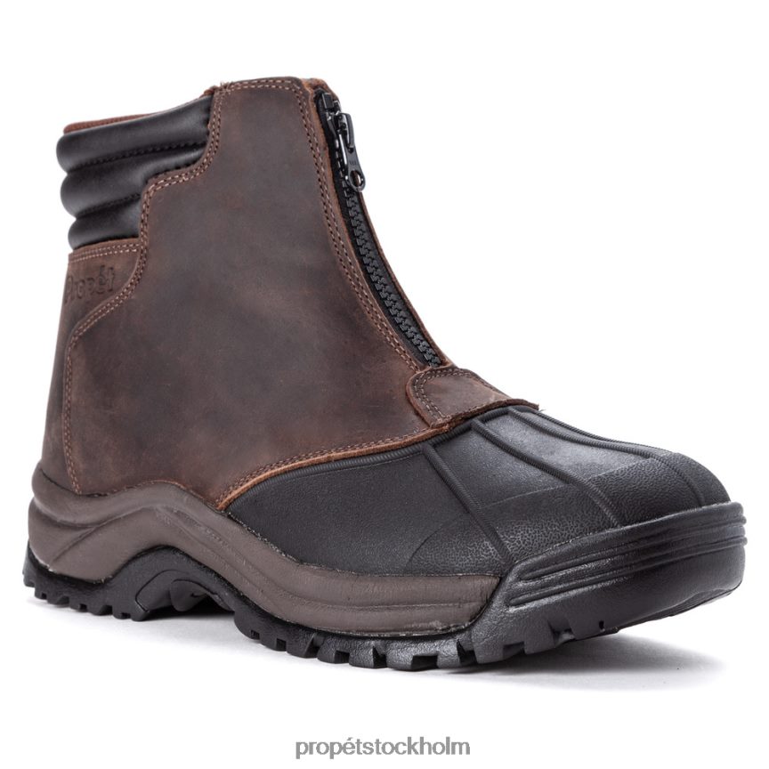 snygg män Propet 86NJ0H35 blizzard mid zip brun svart/svart