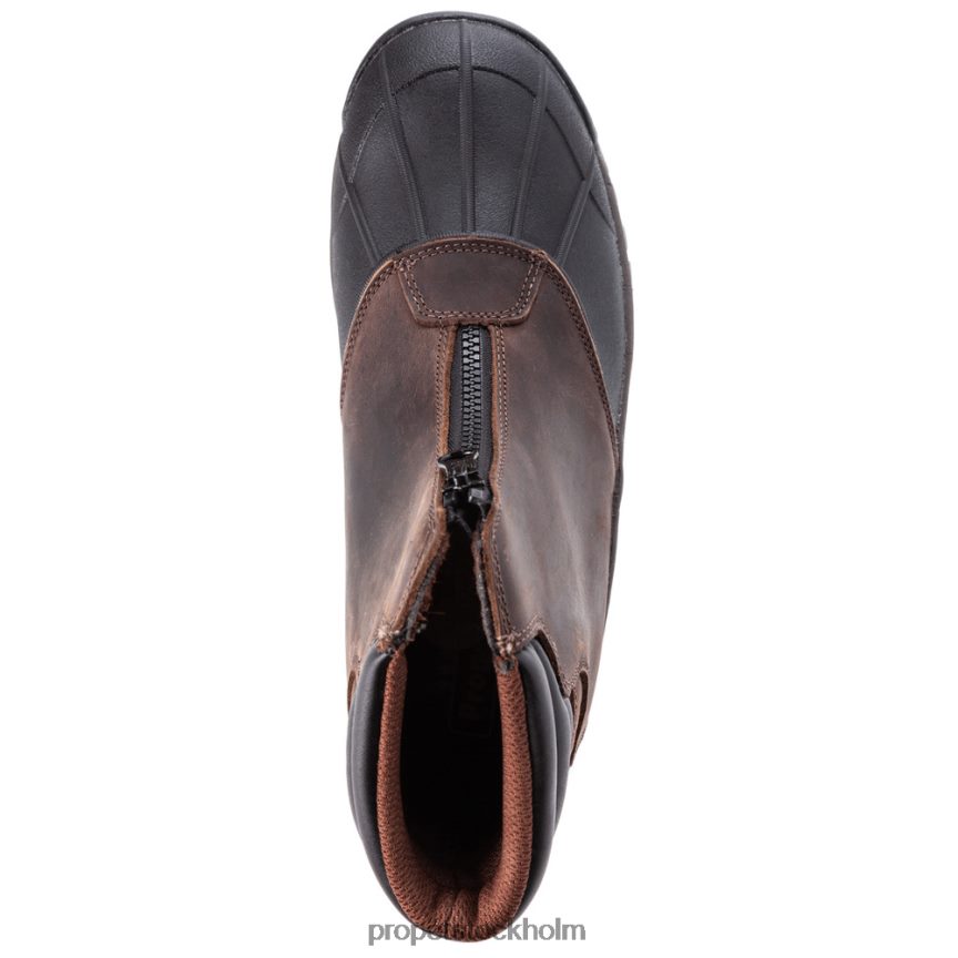 snygg män Propet 86NJ0H35 blizzard mid zip brun svart/svart