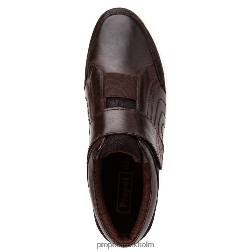 mysigt män Propet 86NJ0H58 kade svart/choklad