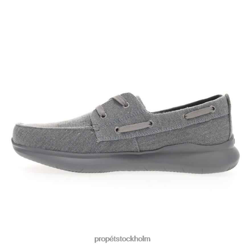 mysigt män Propet 86NJ0H68 viasol spets svart/grå/brun